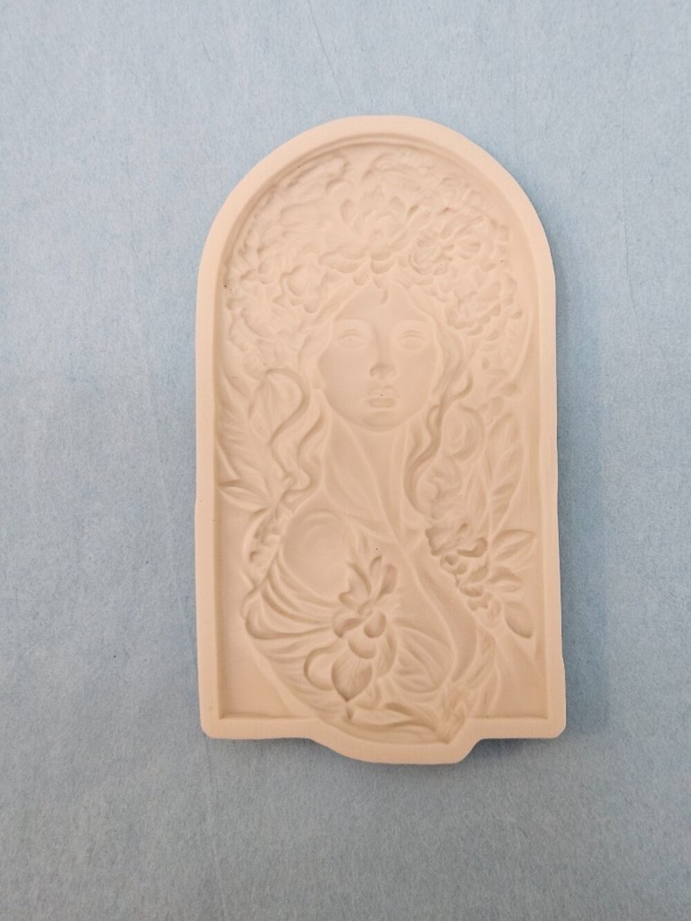 Ornate woman silicone mold